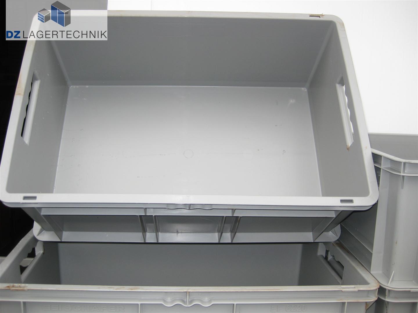 Lagerkasten EF 6220 Kiste in grau von SSI Schäfer 600x400x220 mm