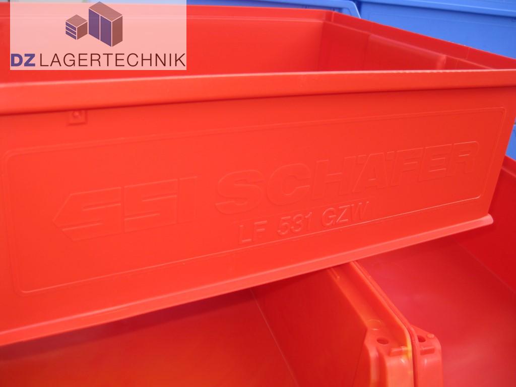 LF 531 Sichtlagerkasten in rot von SSI Schäfer 500x312x145 mm – Bild 2