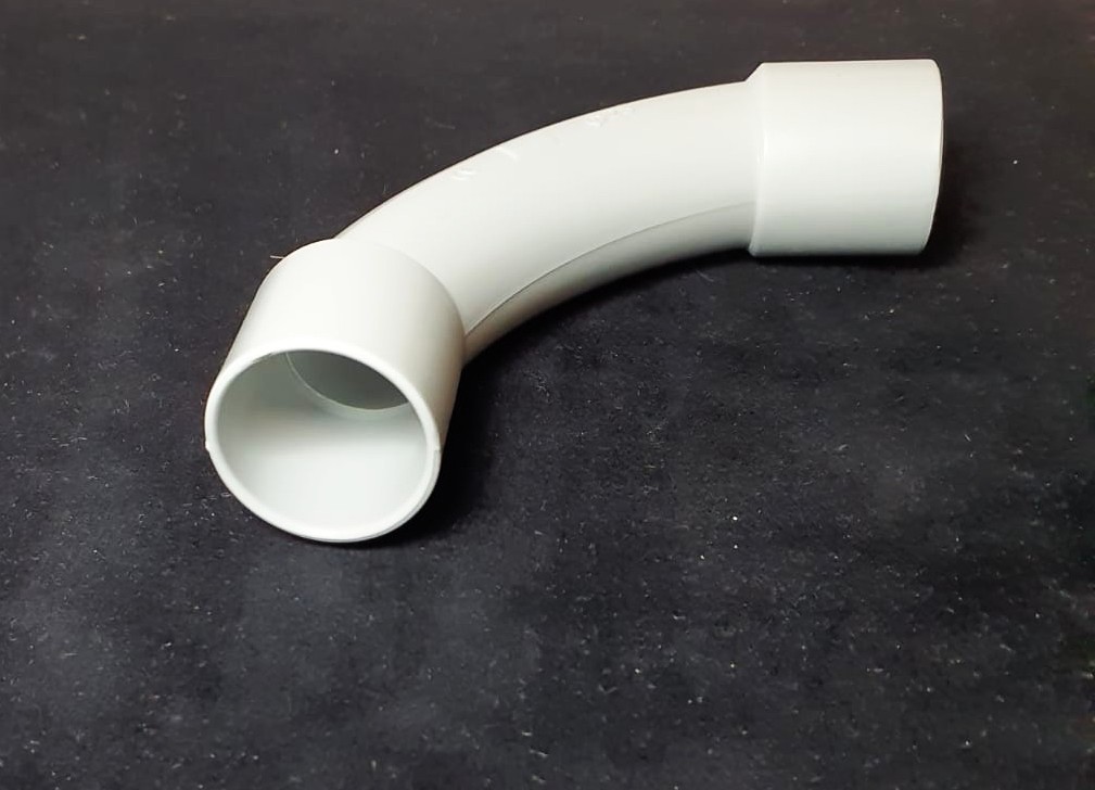 HUP Steckbogen M25 grau 90° für Installationsrohr – Artikel-Nr. 308025 – Bild 2