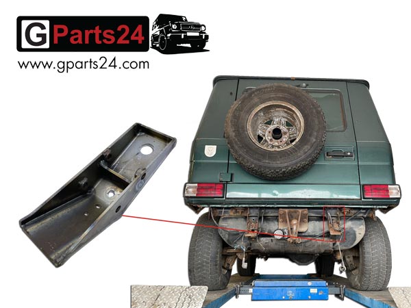 G-Klasse Konsole Rahmenrohr hinten rechts Träger Tankfangband Halter Stoßstange w463