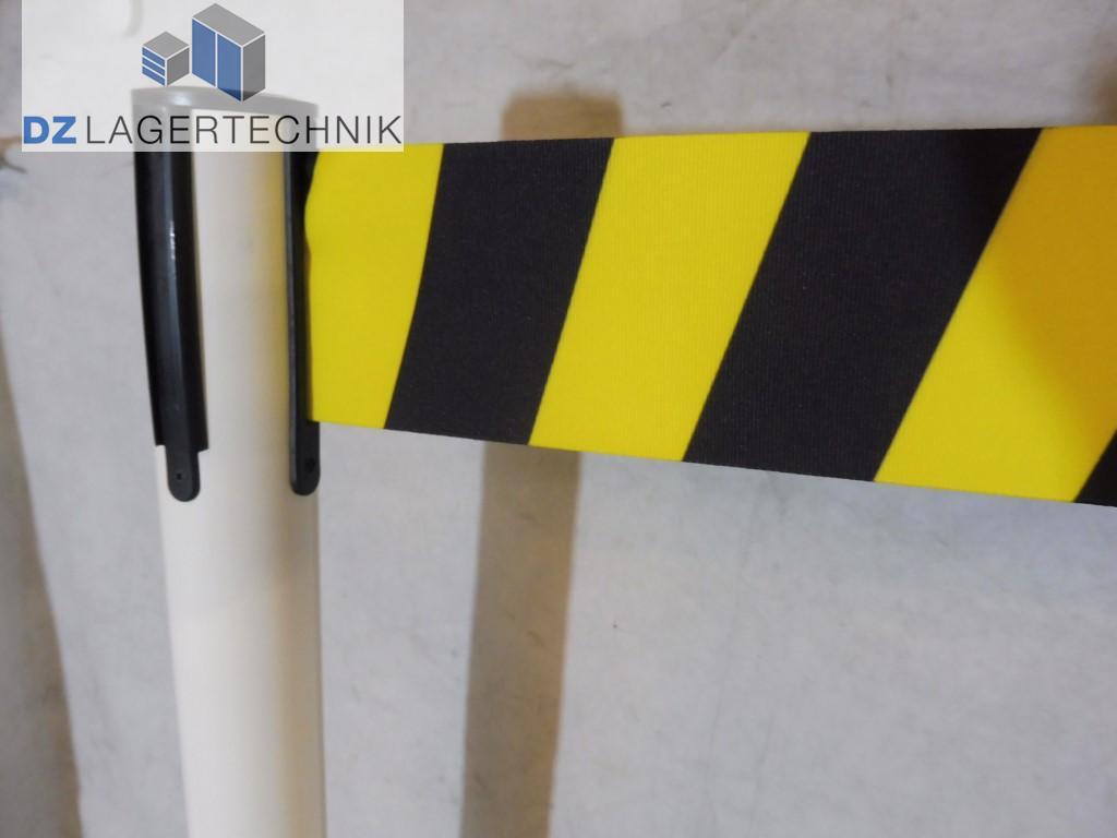 Gurtpfosten RS-GUIDESYSTEMS schwarz gelb Absperrpfosten