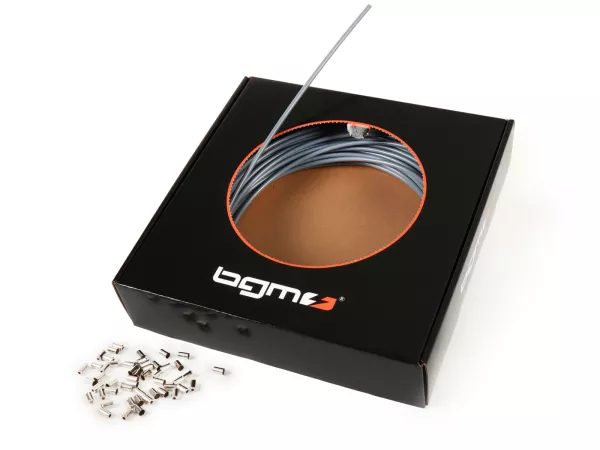 Außenhülle -BGM ORIGINAL, PE Innenhülle- Ø außen = 6mm (l=25 Meter) – Grau