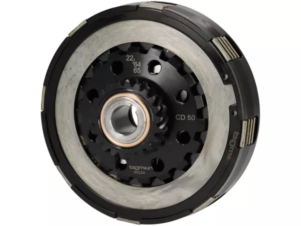 Kupplung 22Z (64/65) -BGM PRO Superstrong 2.0 Touring CR Ultralube – Belag Cosa2 (Alu 14mm/Sinter)- 22 Zähne für Primärrad 64/65Z – Vespa PX200, Rally200 -(pre. BGM8722ULT)