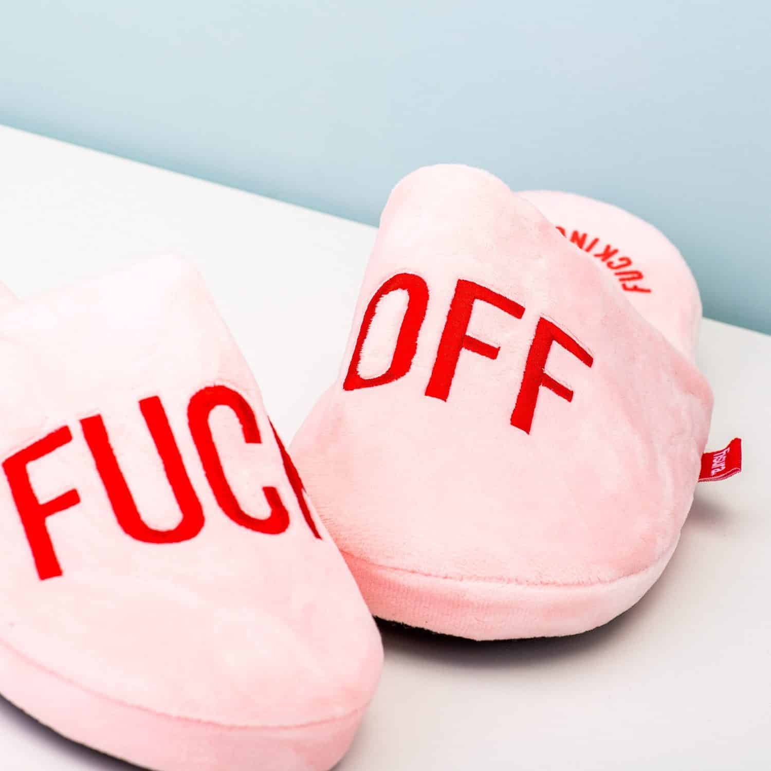 Fuck Off Hausschuhe – Bild 5